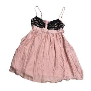 NWT Revolve Plastic Island Cocktail Mini Dress Lace Womens Medium Silk Pink Sexy